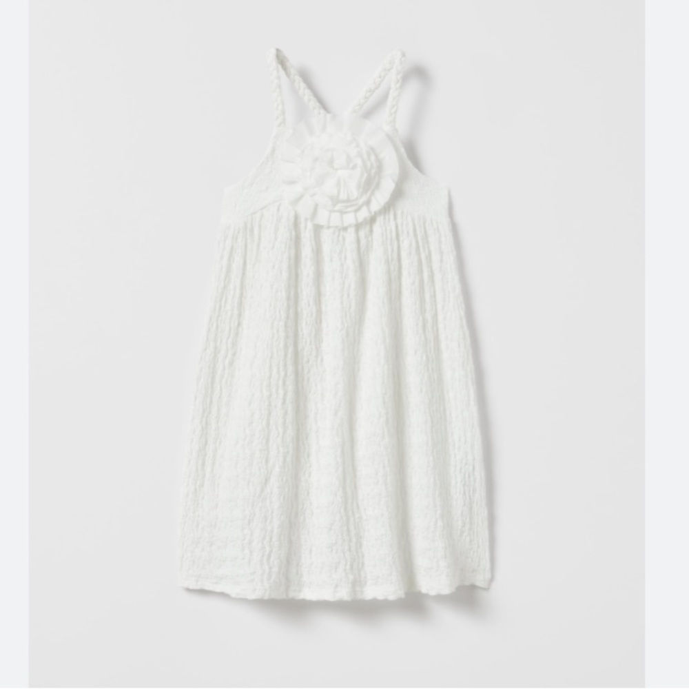 Zara textured flower dress